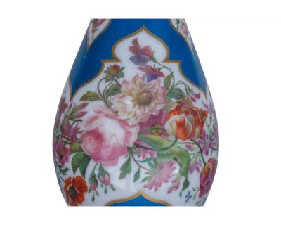  Cristalleries De Baccarat A Large and Exquisite Pair of French Baccarat Opaline Glass Vases