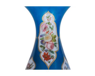  Cristalleries De Baccarat A Large and Exquisite Pair of French Baccarat Opaline Glass Vases