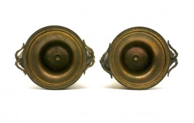  Cristalleries De Sevres Bronze Mounted Porcelain Pair Covered Urns