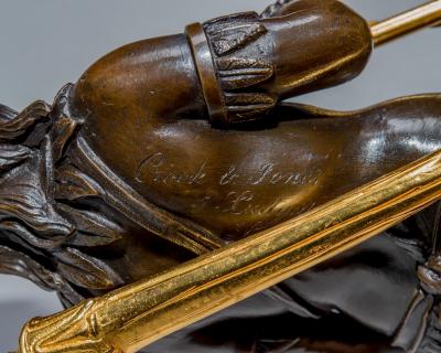  Crook Jones AN IMPORTANT PAIR OF REGENCY CANDLESTICKS BY CROOK JONES