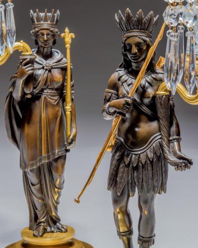  Crook Jones AN IMPORTANT PAIR OF REGENCY CANDLESTICKS BY CROOK JONES