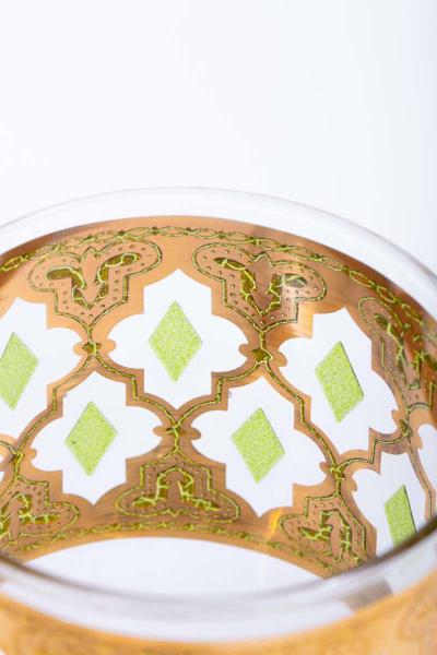  Culver Ltd 22 Karat Gold Moroccan Themed Jar Container circa 1965