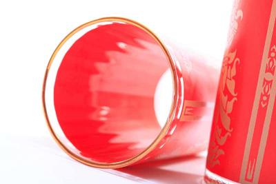  Culver Ltd Thai Princess Hollywood Regency Printed 22 Karat Gold High Ball Glasses