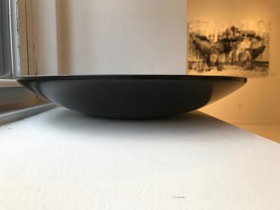  Curoc of Monterey BLACK LACQUERED PLATER IN MOTHER OF PEARL BY CUROC