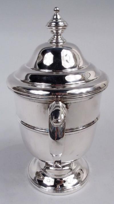  Currier Roby Currier Roby Traditional Classical Sterling Silver Covered Urn