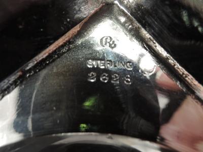  Currier Roby Pair of Georgian Style Sterling Silver Candlesticks by Currier Roby