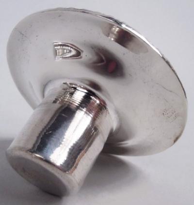  Currier Roby Pair of Georgian Style Sterling Silver Candlesticks by Currier Roby