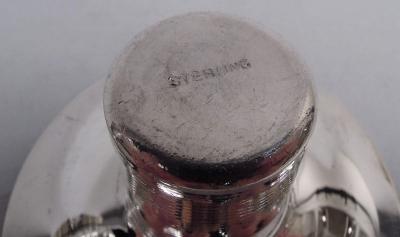  Currier Roby Pair of Georgian Style Sterling Silver Candlesticks by Currier Roby