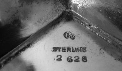  Currier Roby Pair of Georgian Style Sterling Silver Candlesticks by Currier Roby