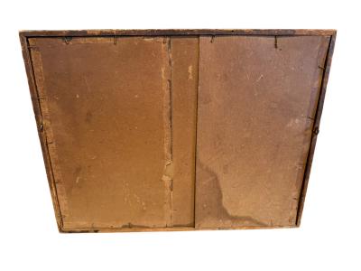  Currier and Ives ANTIQUE LANDSCAPE FRUIT AND FLOWERS EARLY BRIGHTLY COLORED PRINT