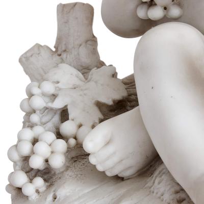  D Angelis A 19th century marble putto sculpture signed DAngelis