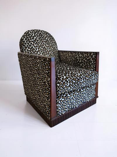  D I M DIM Decoration Interieur Moderne Art Deco Club ChairsAttributed to D I M 