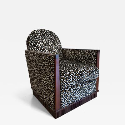  D I M DIM Decoration Interieur Moderne Art Deco Club ChairsAttributed to D I M 