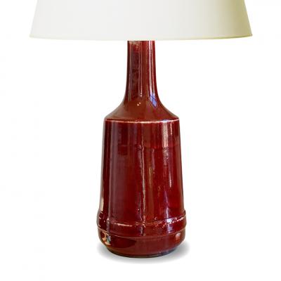 D sir e Stent j Architectonic Lamp in Oxblood Glaze by Desiree