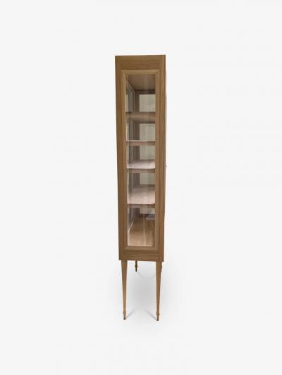 DEBORAH EHRLICH VITRINE IN WHITE OAK WITH 4 SIDES OF GLASS