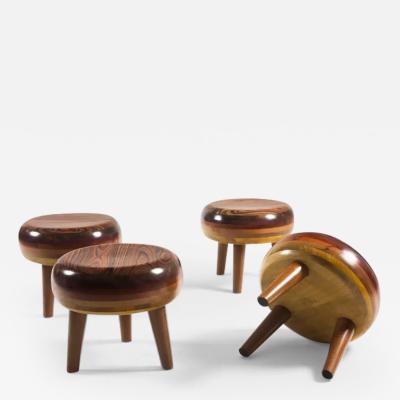  DJ Papagaio Contemporary Pair of Buati Stools by Dj Papagaio Brazil 2021