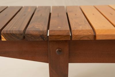  DJ Papagaio Contemporary Xiloteca S 12 Slatted Bench by DJ Papagaio Brazil 2024