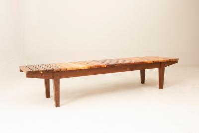  DJ Papagaio Contemporary Xiloteca S 12 Slatted Bench by DJ Papagaio Brazil 2024