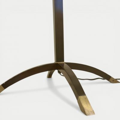  DOMINIQUE PARIS Dominique Lacquer and Parchment Floor Lamp circa 1950