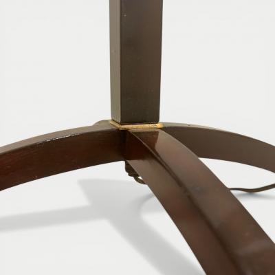  DOMINIQUE PARIS Dominique Lacquer and Parchment Floor Lamp circa 1950