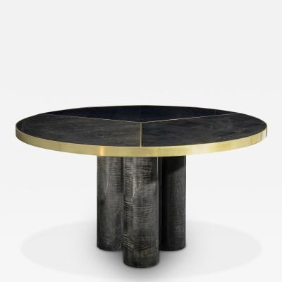 DUISTT Ray Table in Sikomoro Frise and Brass Bronze