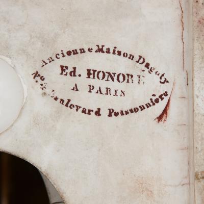  Dagoty Honore French porcelain mantel clock by Dagoty and Honore