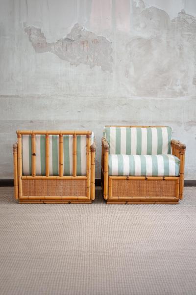  Dal Vera Bamboo Armchairs By Dal Vera 1960s