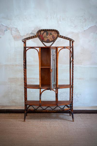  Dal Vera Rattan and Rush tag re with Bevelled Glass Door Dal Vera 1910