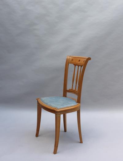  Damon Bertaux 2 Fine French Art Deco Chairs by R Damon Bertaux Matching Desk available 
