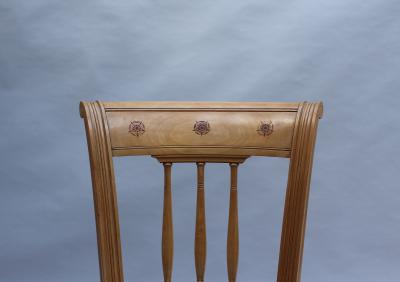  Damon Bertaux 2 Fine French Art Deco Chairs by R Damon Bertaux Matching Desk available 