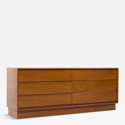 Danflex Danflex Mid Century Danish Teak 6 Drawer Lowboy Dresser