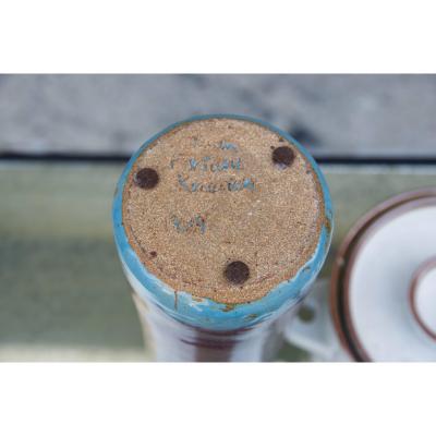  Dansk Decorative Set of Two Modern Glazed Scandinavian Vessels