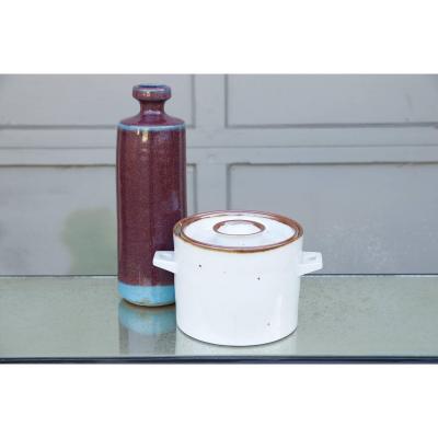  Dansk Decorative Set of Two Modern Glazed Scandinavian Vessels