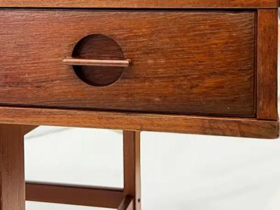  Dansk Pepper Jens Quistgaard Peter L vig Nielsen Flip Top Teak Desk Danish Modern