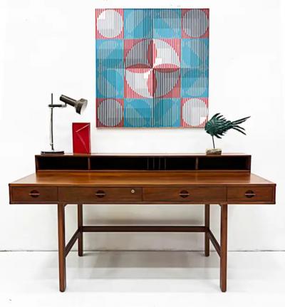  Dansk Pepper Jens Quistgaard Peter L vig Nielsen Flip Top Teak Desk Danish Modern