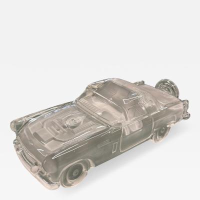  Daum Daum Nancy 1980s Crystal thunderbird in the manner of Daum France