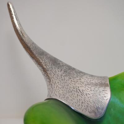  Daum Daum Nancy IO CENTERPIECE Silver and pate de verre by Daum and Roland Daraspe