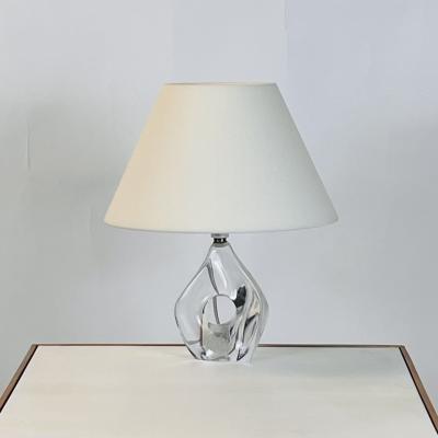  Daum Daum Nancy Small Daum Nancy Boudoir Lamp with Linen Shade