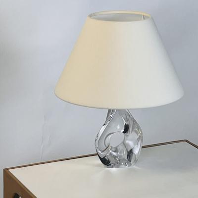  Daum Daum Nancy Small Daum Nancy Boudoir Lamp with Linen Shade