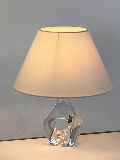  Daum Daum Nancy Small Daum Nancy Boudoir Lamp with Linen Shade