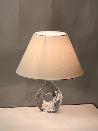 Daum Daum Nancy Small Daum Nancy Boudoir Lamp with Linen Shade