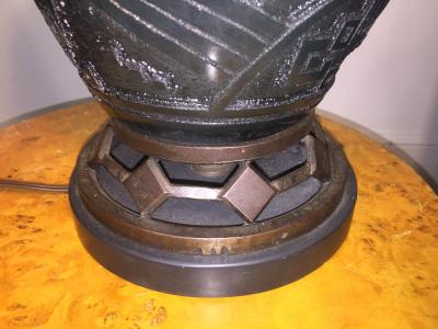  Daum Fantastic Art Deco Daum Nancy Glass Lamp