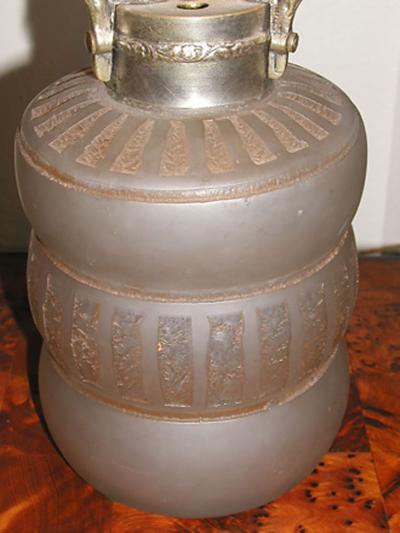  Daum French Acid Etched Art Deco Table Lamp