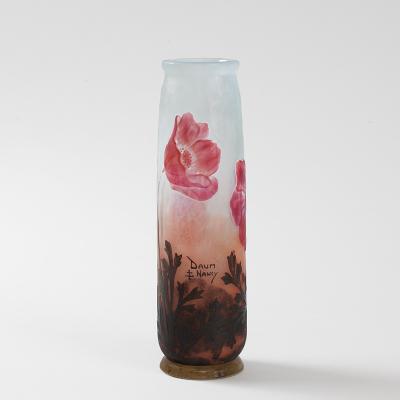  Daum French Art Nouveau Cameo Glass Vase