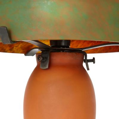  Daum French Art Nouveau glass lamp attributed to Daum