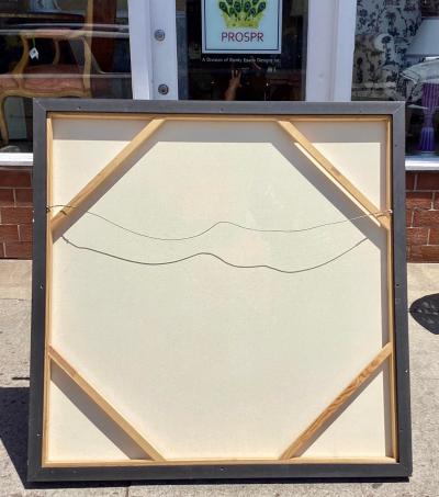  Dave Wilcox Original Spin Art Painting of Calder Schmalder II by Listed California Artist