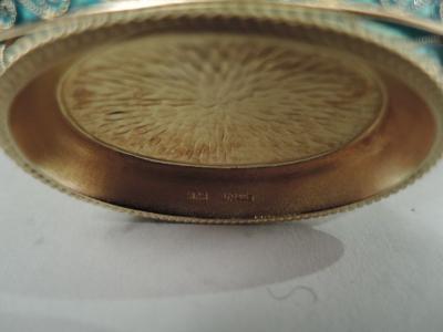  David Andersen David Andersen Plique Jour Viking Dragonhead Longboat Bowl