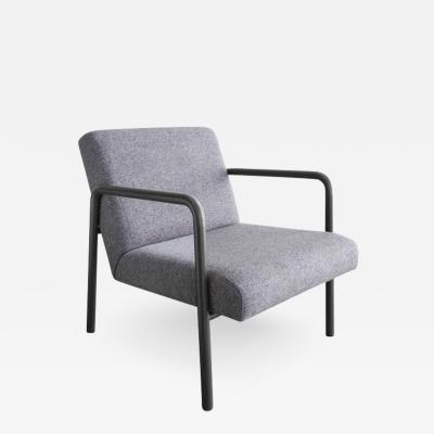  David Gaynor Design Berm Lounge Chair Powder Coated Steel Felt Boucle or COM COL Upholstery