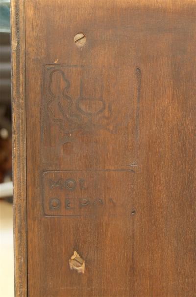  De Coene De Coene Fr res Art Deco Ebonized and Glass Console