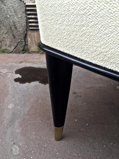  De Coene De Coene Majestuous High Back Pair Black Lacquered Arm Chairs